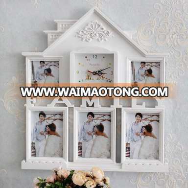 China wholesale custom design photo frame wall clock